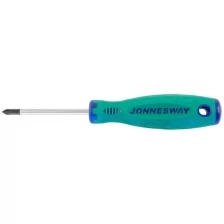 JONNESWAY D71P180 Отвертка стержневая крестовая ANTI-SLIP GRIP, PH1x80 мм