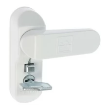 Замок блокирующий для окон Sash Lock, с ключом, белый